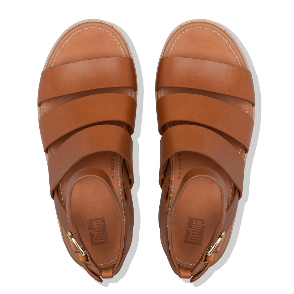 Fitflop Womens Wedge - Eloise Espadrille Sandals - Brown - 093-GWAXZR